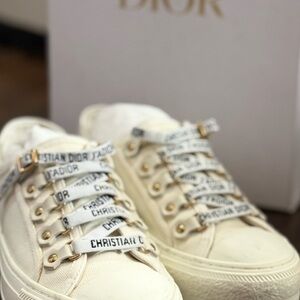 Christian Dior Cream Sneakers